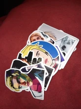 Pegatinas de dibujos animados de Justin Bieber para móvil, 10/50 Uds., para maletas, portátiles, de estilismo de motocicleta, calcomanías de Juguetes