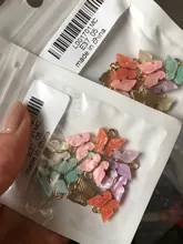 Flatfoosie 10 unids/set lindo mariposa accesorios de la joyería de moda colgante multicolores joyas DIY collares y gargantillas pendientes