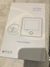 KAK-Timbre electrónico con pantalla LCD para puerta, campana con cámara de grabación, visor digital de 2,8, mirilla inteligente