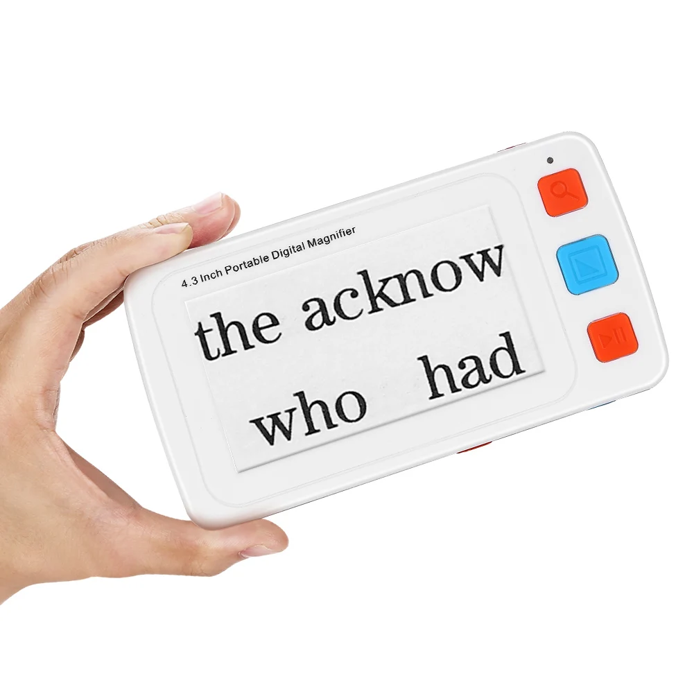 

Eyoyo Portable Digital Magnifier Handheld Electronic Reading Aid 4.3 Inch Foldable Handle Multiple Color Modes For Low Vision
