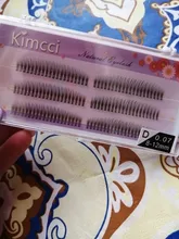 Kimcci-extensiones de pestañas postizas 3D, 120 Uds., rizado C/D/DD, mezcla de longitud de 8-12mm, maquillaje