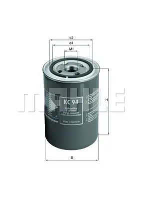Фильтр топливный 4Ser.(с тнвд) MAHLE KNECHT KC94