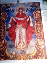 Diamond Embroidery Painting Icon Religious Home-Decor HUACAN Mosaic Cross-Stitch Square