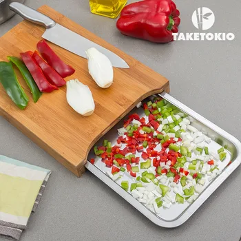 

Bamboo Cutting Board with Tray TakeTokio