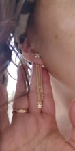 Tassel Earrings Hanging Star American Women European Exaggerated Temperament Six-Pointed