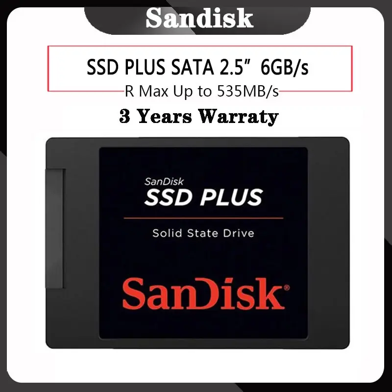 Sandisk SSD 240 ГБ 480 Гб HD ssd 120 диск sata жесткий hdd 2 5 Внутренний твердотельный Жесткий SATA 3