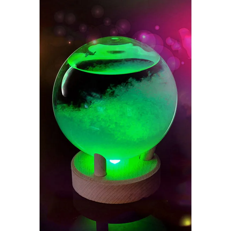 Штормгласс Шар с RGB подсветкой(17 см