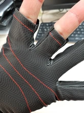 SeaKnight-guantes de pesca deportivos SK03, 1 par/lote, 3 guantes de cuero transpirable de medio dedo, equipo de pesca de neopreno y PU