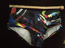 Azul Flor de impresión de los hombres nadar breve Bikini Gay baño impermeable bañador de natación surf playa pantalón Sexy traje de pantalones cortos