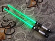 2 sables láser de juguete con sonido y luz parpadeante para niño, Conjunto de 2 espadas láser para juego, regalo para niños