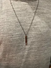 Collar con colgante rectangular de color negro para hombre, Gargantilla de acero inoxidable sencilla a la moda, joyería Kolye, Collar de hombre