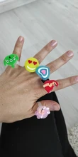 Anillos luminosos con luz Led para niños, juguetes luminosos con dibujos animados, 5 uds.