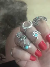 Tocona, conjunto de anillos con corona tallada, corazón rosa, flor de Elefante dorado antigua Bohemia, anillo para dedo nudillo Midi, joyería para mujer