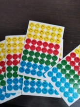 Pegatinas de coche para ordenador portátil, pegatina de retrato de cara sonriente, juguetes para niños, recompensa, pegatinas motivacionales para profesores, 500 Uds. Por rollo