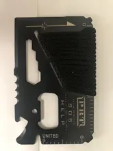Cuchillo táctico multifuncional de bolsillo para tarjetas de crédito, línea de vida, deportes al aire libre, Camping, autodefensa, supervivencia, EDC, 1 Uds.