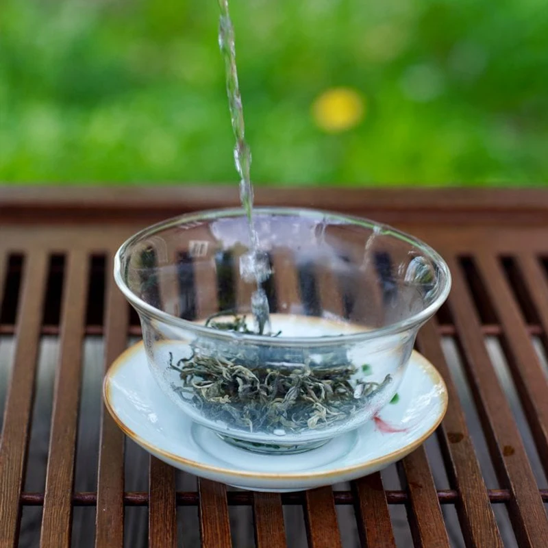 Tea Green Maofeng Yunnan wort peaks, premium, 100g, Chinese leaf green tea Green tea Chinese milk oolong teguan Yin leaf top grade set tiguanin Te Guan Yin teguanin GABA Gift Gift Chinese delicious strainer for