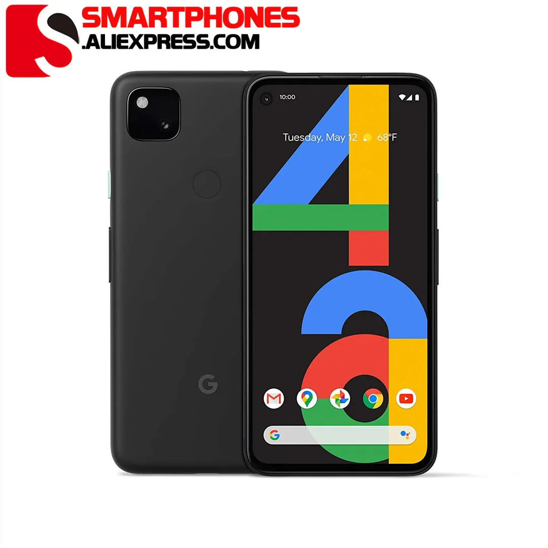 Оригинальный разблокированный смартфон Pixel 4a 5,81 дюймов Восьмиядерный 4G LTE Android телефон 6 ГБ ОЗУ 128 Гб ПЗУ