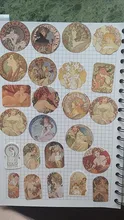 46 unids/pack Mucha pintura pegatina de papel para decoración pegatinas Diy tu álbum de recortes diario etiqueta engomada de la etiqueta