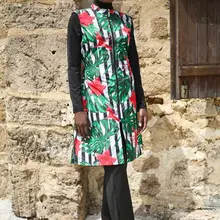 1995 мусульманский купальный костюм, Мусульманский купальник, скромный Мусульманский купальник, консервативный купальник, пляжный купальник