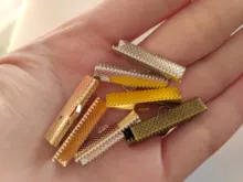 50 unids/lote Cove cierres Cable final tapas cinta cuerda de cuero Clip collar pulsera conector para suministros de fabricación de la joyería