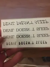 Temporary-Tattoo-Sticker Angel Flash-Tatoo Word Letters Devil Bull-Cross Black Waterproof