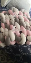 Room-Decor Crib-Bumper Plush-Bedding Braid Knot Baby Bed Ins-Protector Soft Infant Newborn