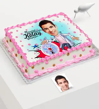 

Personalized Mr Electrical Engineer Cartoon Printed Age Cake For Edible Sugar Paper-1
