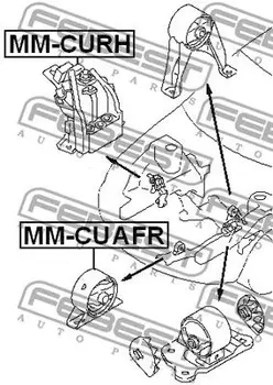 

Engine MITSUBISHI OUTLANDER 2.0/2.4 02-06 right hydraulically.