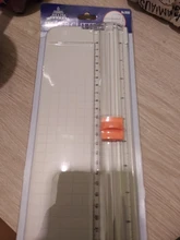 23 Cm precisión papel recortadoras de fotos cortadores de guillotina con Pull-out regla para etiquetas para foto de papel de herramienta de corte