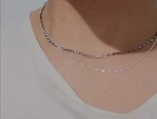 Nueva joyería de plata de ley 925 NEHZY, collar de cadena a la moda para mujer, accesorios de Collar corto, venta al por mayor de gama alta