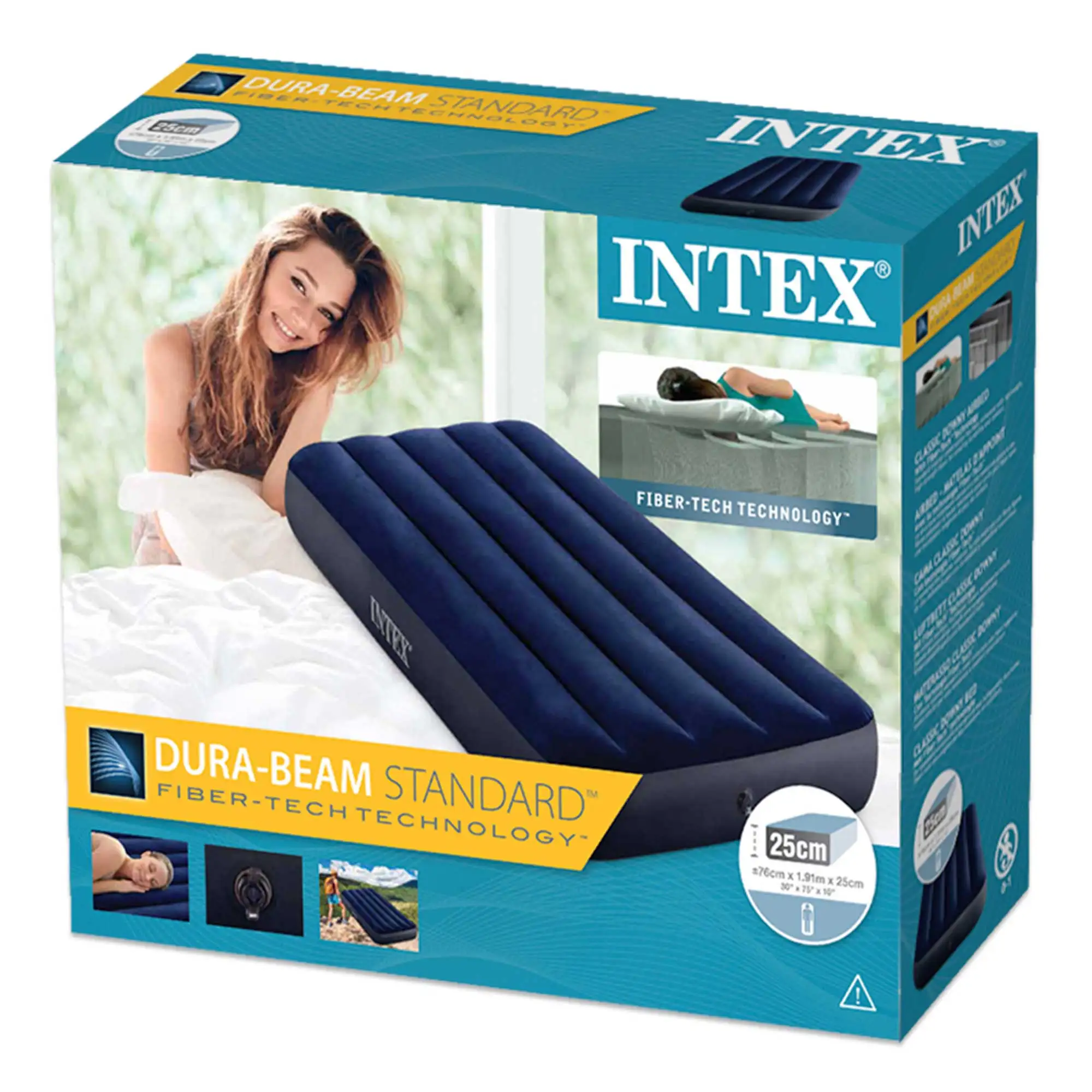 Materasso gonfiabile singolo Dura Beam - Intex