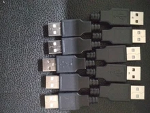 Conector de enchufe tipo A macho, USB, 4 pines, con cubierta de plástico negro, 10 Uds.