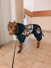 HOOPET Large Coat Down-Jacket Winter New Warm Autumn for Dogs Dog-Prints Overalls Leisure-Style