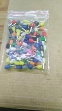 100PCS E2508 14 AWG 2.5mm2 Insulated Cord End Terminal Wire Ferrules