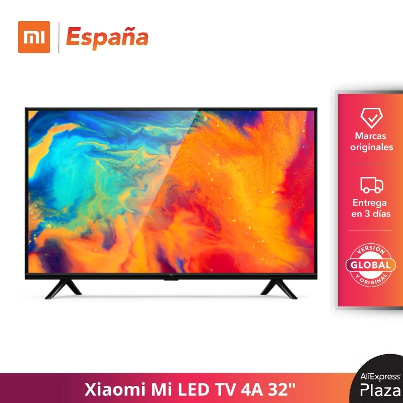 Xiaomi Mi LED TV 4A 32" Dolby + DTS , Cuatro núcleos de 64 bits, Quad Core Android 9,0 HD Televisión WIFI, Bluetooth 4.2 Versión Global Original|Smart TV| -