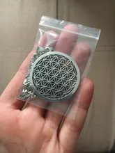 1PC De la flor De la vida budista collar largo cadena semilla De la vida Geometría Sagrada Fleur De Vie De Yoga collar Namasté