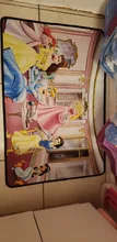 Felpudo De franela con estampado De princesa De dibujos animados para decoración del hogar, alfombra antideslizante para niños