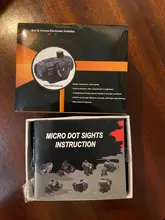 Mira óptica de caza táctica para exteriores, objetivo iluminado con punto rojo, Picatinny, 20MM, Weaver carril, para Arco, 10,7 m/100m, visualización rifle, 1x22