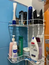 Storage-Rack Shampoo Kitchen-Accessories Metal-Corner Living-Room Bathroom Nail-Free