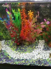 Fish-Tank-Decoration Aquarium Water-Grass Artificial Green New Plants Purple 37CM Viewing