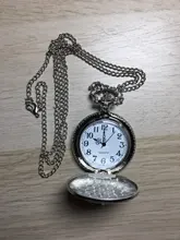 Reloj de bolsillo de cuarzo para hombres y mujeres, cadena colgante de plata, relojes para regalo, Retrato del líder de Rusia