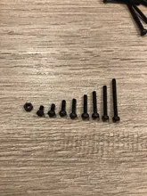 Surtido de tornillos de cabeza redonda, juego de tuercas Din912, M2, M2.5, M3, color negro, 300 unidades/lote