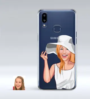 

Personalized Women 'S Caricature Of Samsung Galaxy A10s Thin Transparent Silicone Phone Kapağı-20