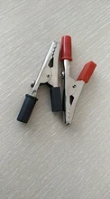 Cable Charging-Clamp Crocodile-Clip Clamp-Length Plastic-Handle Lead-Test Metal Insulated