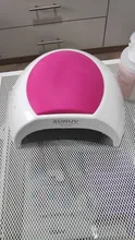 SUNUV SUN2C-Lámpara de uñas de 48W, secador de uñas UV SUN2 para secador de uñas de Gel, Sensor infrarrojo con almohadilla de silicona rosa para uso en salón