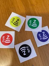 6 unids/lote NFC pegatinas etiquetas NFC213 Rfid etiqueta de la tarjeta de etiqueta de adhesivo etiquetas clave llaveros llavero muestra patrulla