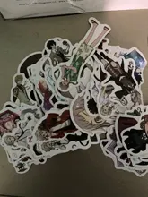 Bungo Stray-pegatinas de perros de PVC para niños, pegatinas de grafitis, maletas, equipaje, guitarra, coche, impermeable, 10/100 Uds.