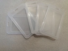 Tarjetero transparente de PVC para hombre y Chico, funda protectora para tarjetas de crédito de autobús y portadores de identificación
