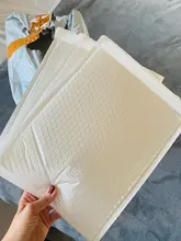 Bolsas de sobre con autosellado para mensajería, sobres acolchados de espuma de polivinilo, impermeables, 20x24cm, 50 unids/lote
