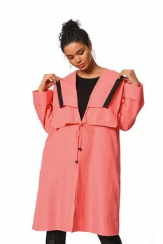 

Front Lacing Long Cap Jacket